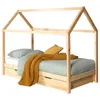 Image de Vipack Dallas Lit Lp 90x200cm Naturel + Lit Gigogne