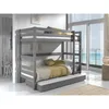 Image de Vipack Pino Lits Superposs Pin Massif Gris 209x105x182cm + Lit Gigogne