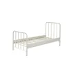 Image de Vipack Lit Simple En Mtal Blanc Mat Bronxx 90x200cm