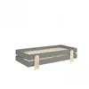 Image de 2 Lits Modulo Smiley Gris Empilables 90x200 L 203,6 X Lg 93,8 X H 27,5 Cm