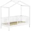 Image de Lit cabane 70Ã Â¿140 cm blanc