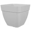 Image de Pot A Fleurs Et Plantes CarrÃ© Capri Campana - Plastique - 37x37 Cm - Blanc - Artevasi