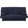 Image de DREAM Banquette clic clac 3 places - Tissu bleu foncÃ© - Slyle contemporain - L 190 x P 92 cm