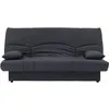 Image de DREAM Banquette clic clac 3 places - Tissu gris anthracite - Slyle contemporain - L 190 x P 92 cm