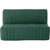 Image de Banquette BZ DREAM - Tissu 100% Coton vert forÃªt - Couchage 140x190 cm - Confort moelleux
