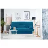 Image de Banquette clic clac 3 places - Tissu bleu canard - Style Contemporain - L 190 x P92 cm - DREAM