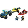 Image de LEGO City - Le transport de bateau de la police d'Ã©lite - 60272