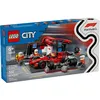 Image de LEGO City - ArrÃªt au stand de F1 avec voiture Ferrari - 60443