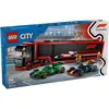 Image de LEGO City - Camion de F1 avec voitures de F1 RB20 et AMR24 - 60445