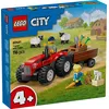 Image de LEGO City - Tracteur agricole rouge avec remorque et moutons - 60461