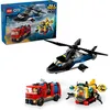 Image de LEGO City - HÃ©licoptÃ¨re, camion de pompiers et sous-marin modulable - 60462
