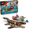 Image de LEGO Jurassic World - Le bateau en mission et le mosasaure en briques - 76974