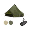 Image de Grand Canyon Indiana 10 - Tente Ronde Pour 10 Personnes - Tente Familiale, Tente De Groupe, Tente Pyramidale, Tipi - Capulet Olive (Vert)