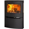 Image de PoÃªle Ã  bois en acier Aduro 21 noir 6.5kW 140mÂ²