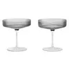 Image de Coupes Ã Champagne Ripple - Gris FumÃ© - Taille Unique