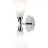 Image de Herstal Applique murale Harlekin duo chrome-blanc
