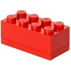 Image de LEGO Mini brique de rangement 8 plots Rou