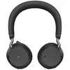 Image de Jabra Evolve2 75 - Micro-casque - sur-oreille - Bluetooth - sans fil - Suppresseur de bruit actif - USB-C - isolation acoustique - noir - CertifiÃ© pour Microsoft Teams