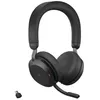 Image de Jabra Evolve2 75 - Micro-casque - sur-oreille - Bluetooth - sans fil - Suppresseur de bruit actif - USB-A - isolation acoustique - noir - avec support de chargement - OptimisÃ© pour la CU