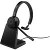 Image de Jabra Evolve 65 TE Mono - Micro-casque - sur-oreille - Bluetooth - sans fil - USB-A via adaptateur Bluetooth - isolation acoustique - CertifiÃ© pour Microsoft Teams
