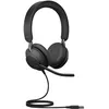 Image de Jabra Evolve2 40 SE UC Stereo - Micro-casque - sur-oreille - filaire - USB-C, USB-A - isolation acoustique - OptimisÃ© pour la CU
