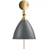 Image de GUBI Lampe murale Bestlite BL7 gris-laiton
