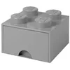 Image de Brique gris pierre de rangement LEGO Ã  tiroir et Ã  4 tenons