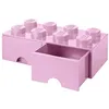Image de Brique violet clair de rangement LEGO Ã  tiroir et Ã  8 tenons