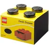 Image de Rangements LEGO - Brique 4 tenons avec tiroir - noir - 5006312