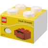 Image de Rangements LEGO - Brique 4 tenons avec tiroir - blanc - 5006313