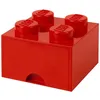Image de Rangements LEGO - Brique Rouge de rangement Ã  tiroir 4 tenons - 5006140