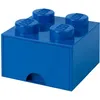 Image de Rangements LEGO - Brique Bleue de rangement Ã  tiroir 4 tenons - 5006141
