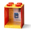 Image de Rangements LEGO - ÃtagÃ¨re en forme de brique Ã  4 tenons - rouge vif - 5006578