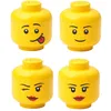 Image de LEGO - ROOM COPENHAGEN Storage Head Mini set de 4 piÃ¨ces