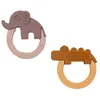 Image de Lot De 2 Anneaux De Dentition En Silicone Deer Friends Mustard / Powder - Done By Deer