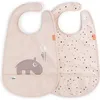 Image de Lot De 2 Bavoirs Velcro Ozzo Rose
