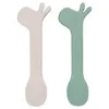 Image de Lot De 2 CuillÃ¨res Silicone Lalee Vert - Done By Deer