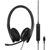 Image de EPOS ADAPT 160T ANC USB-C - ADAPT 100 Series - micro-casque - sur-oreille - filaire - Suppresseur de bruit actif - USB-C - noir - CertifiÃ© pour Microsoft Teams, OptimisÃ© pour la CU