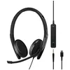 Image de EPOS ADAPT 165T USB-C II - ADAPT 100 Series - micro-casque - sur-oreille - filaire - jack 3,5mm, USB-C - noir - CertifiÃ© pour Microsoft Teams, OptimisÃ© pour la CU