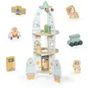Image de Jouet Enfant FusÃ©e Spatiale En Bois Mamabrum Avec Ascenseur Et Accessoires Ã Construire- Garage Enfant +3ans - 2 Astronautes, Robot, Extraterrestre