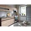 Image de JUNONA Cuisine complete avec Ã©clairage LED et plan de travail L 2m40 - DÃ©cor chene sonoma