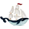 Image de Lampe Veilleuse Navire Bleu Navy