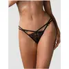 Image de String Intensa double lanière noir