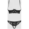 Image de Ensemble 2 pièces ouvert Letica noir L/XL