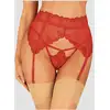 Image de Porte-Jarretelles Lonesia Dentelle Rouge