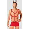 Image de Ensemble 3 Piàces Harnais Mr Reindy Rouge