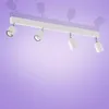 Image de Plafonnier Ã Spots Top, 4 Lampes, AllongÃ© Blanc