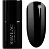 Image de Semilac Vernis gel UV hybride noir et blanc couleur 031 Black Diamond 7 ml