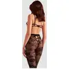 Image de Collant Fleuri Wild Dream 30 DEN Noir