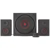 Image de Genesis Helium 610BT - SystÃ¨me de haut-parleur - pour PC - Canal 2.1 - sans fil - Bluetooth - 60 Watt (Totale) - noir, rouge